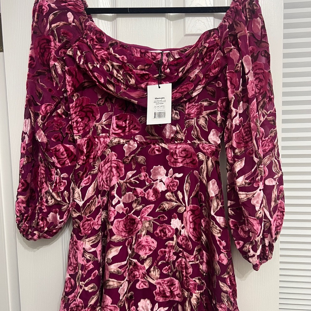 Showpo Floral Pink Dress